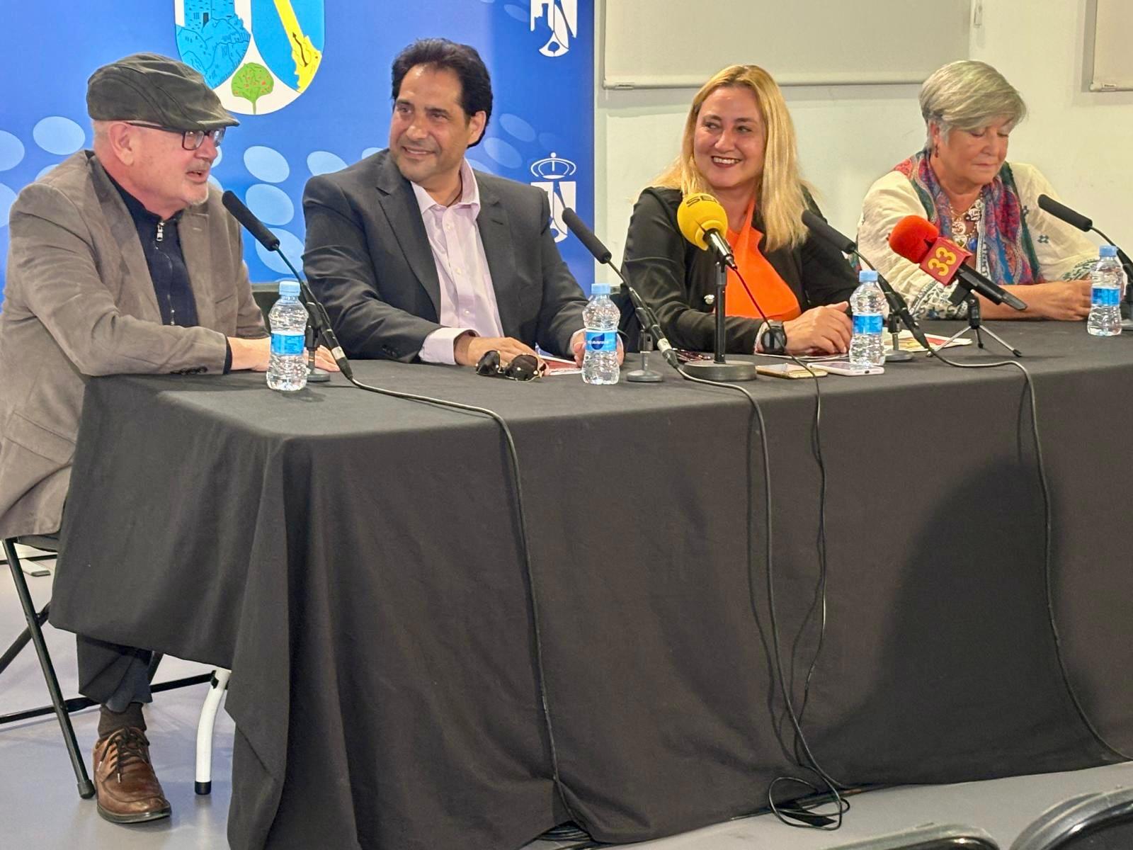 Rueda de prensa del Festival Flamenco Torrelodones con la alcaldesa Almudena Negro y otros artistas.