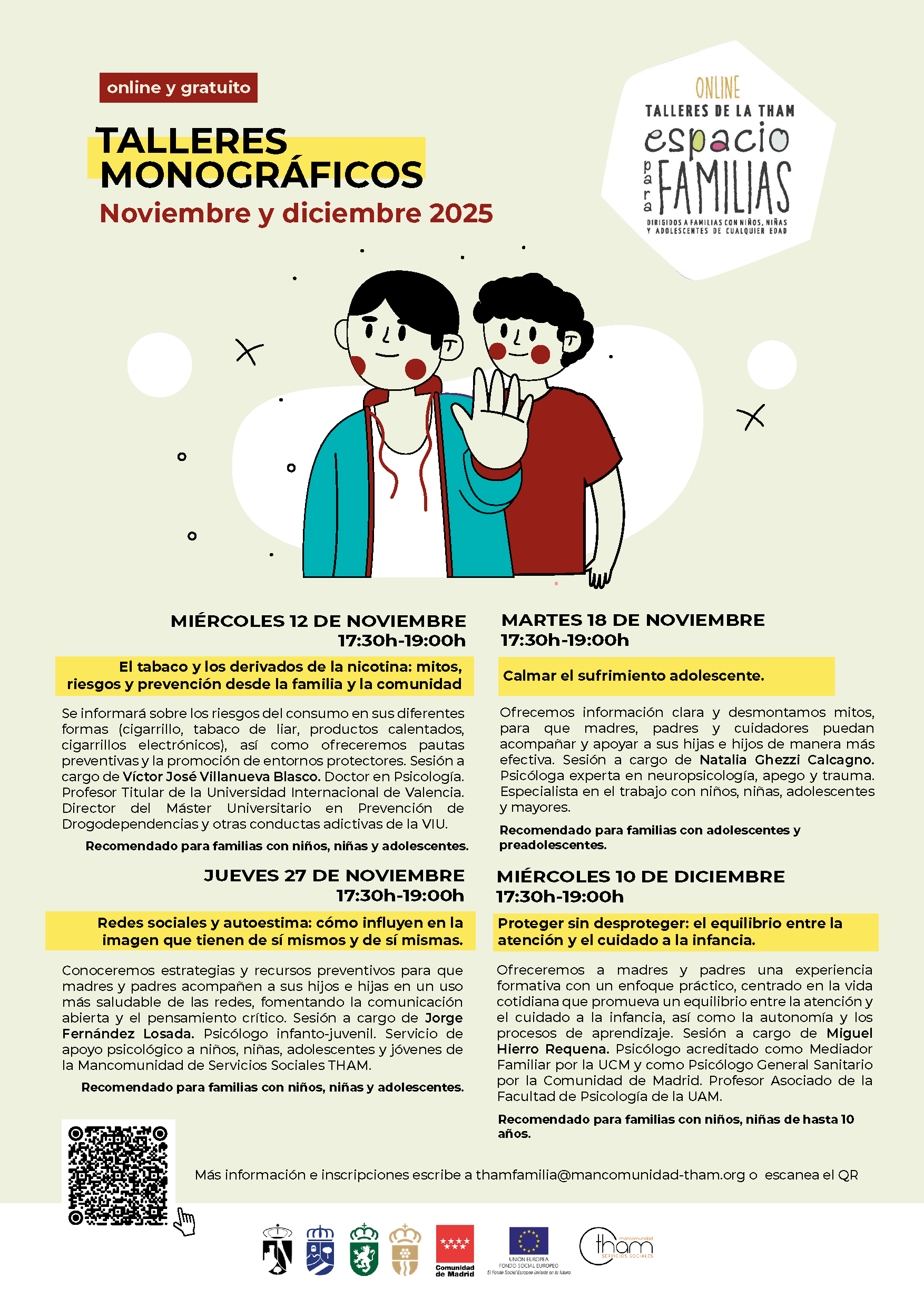 espacio para familias noviembrediciembre 2025 cartel